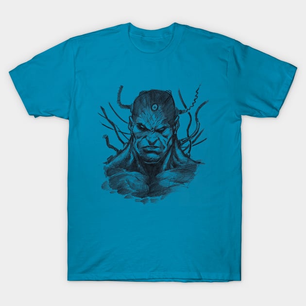 Cyborg sketch T-Shirt by SheVibe